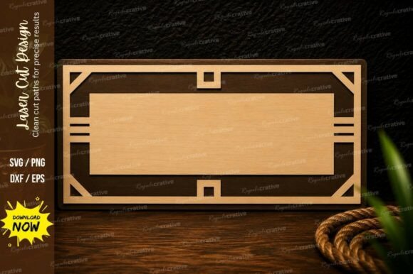 Download Modern Geometric Name Plate Laser Cut SV - Modern geometric Collection