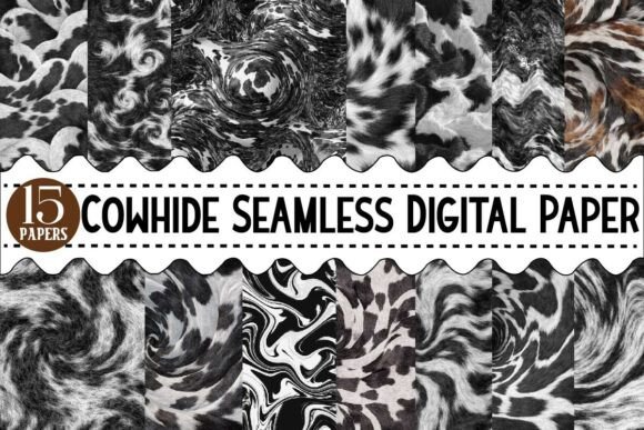 Download Cowhide Seamless Digital Paper Bundle - Hide Collection