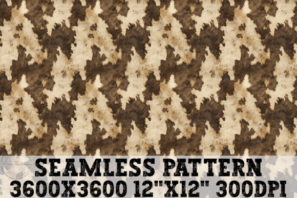 Download Brown &amp; Tan Cow Hide Seamless Pattern - Hide Collection