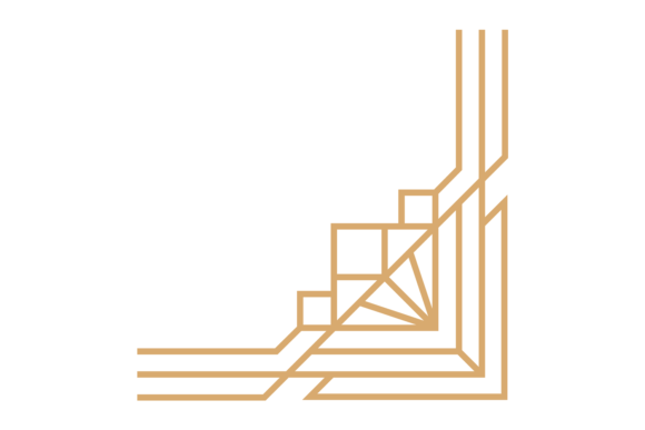 Download Modern Geometric Frame Corner. Decorativ - Modern geometric Collection