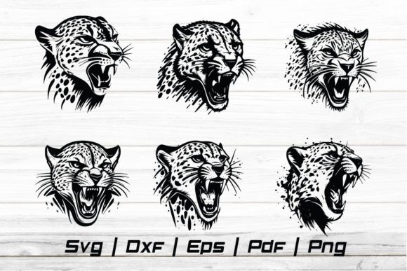 Download Cheetah Head Svg Silhouette Cut File - Premium Bundle