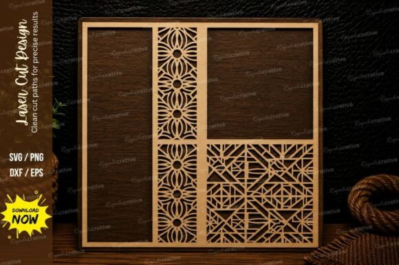 Download Modern Geometric Panel Frame Laser Cut - Modern geometric Collection